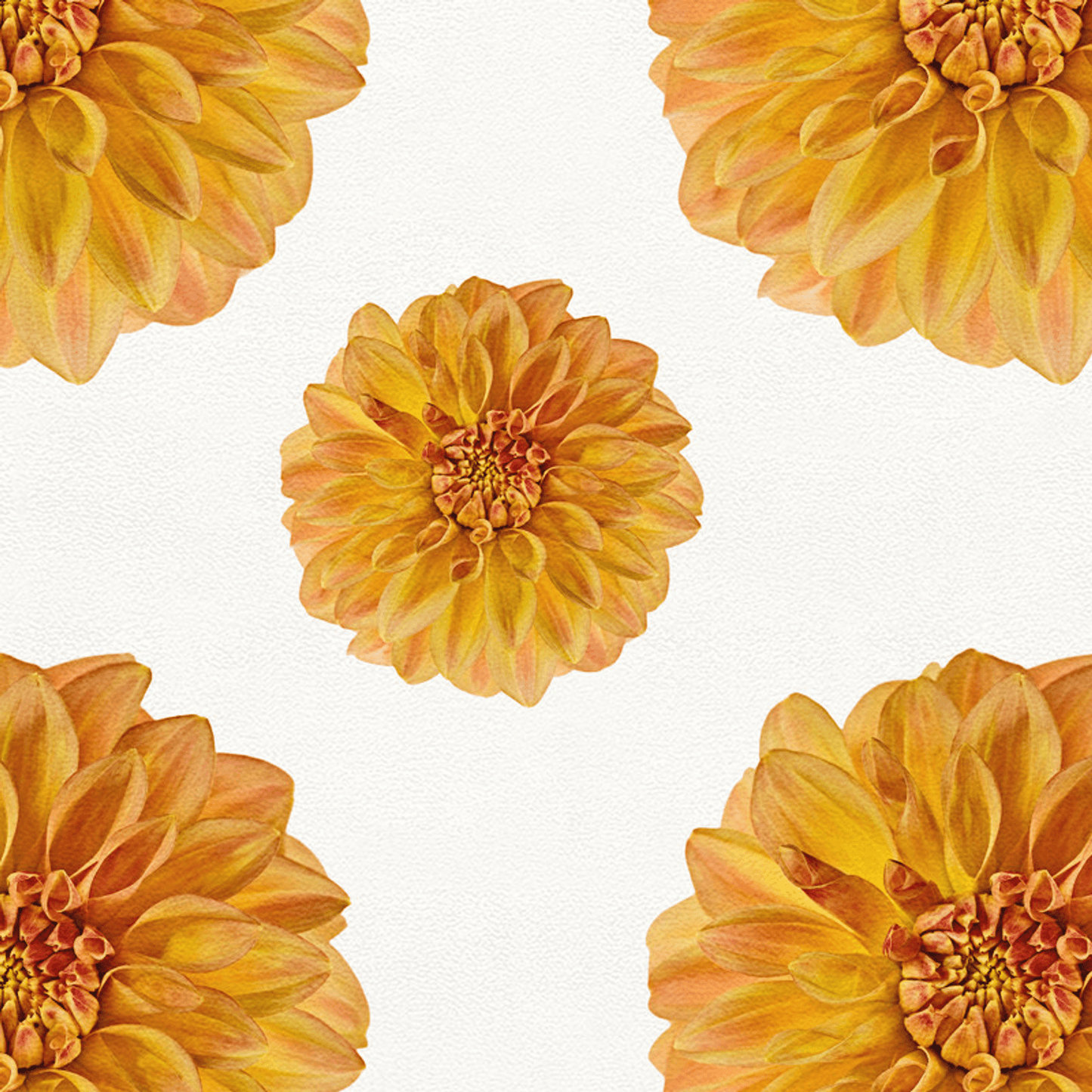 orange flower rug non-slip vinyl rug made in america - True USA Co