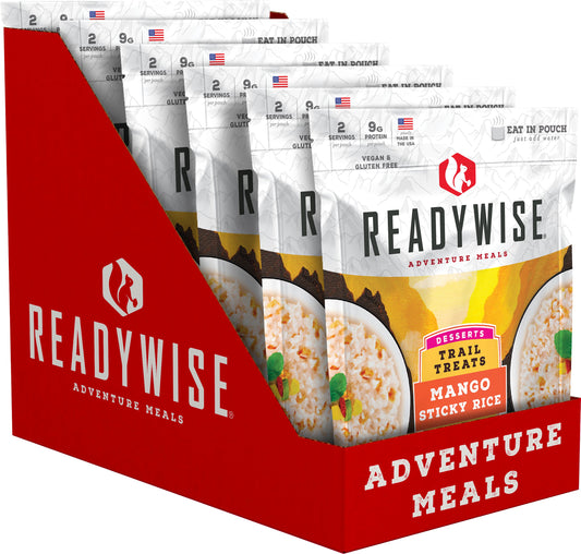 readywise adventure meals trail treats mango sticky rice made in usa - True USA Co